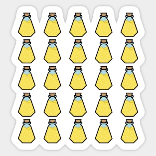 DIY Yellow Potions/Poisons for Tabletop Board Games (Style 4) Sticker